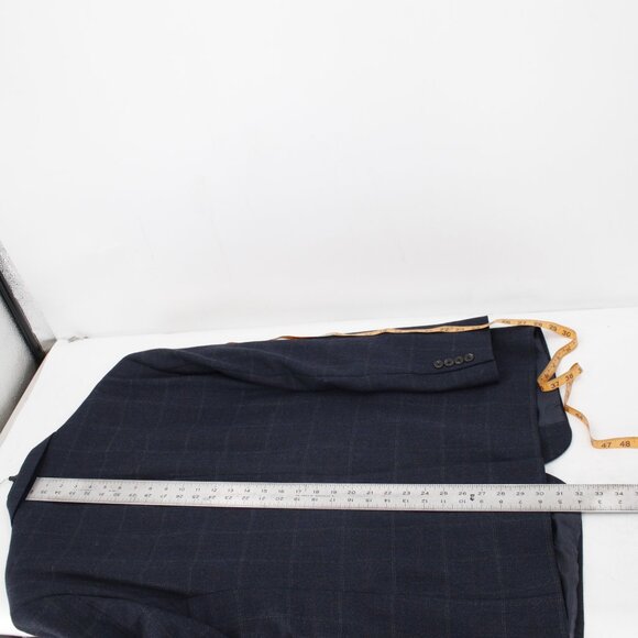 Lauren Ralph Lauren Sport Coat Men's 44R Herringbone Windowpane Wool Two Button - Picture 6 of 12
